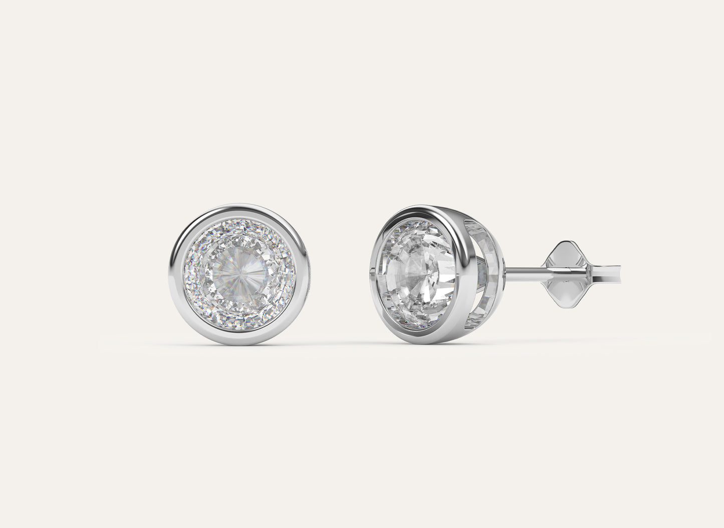 Lab Grown Diamond | Rose cut Studs