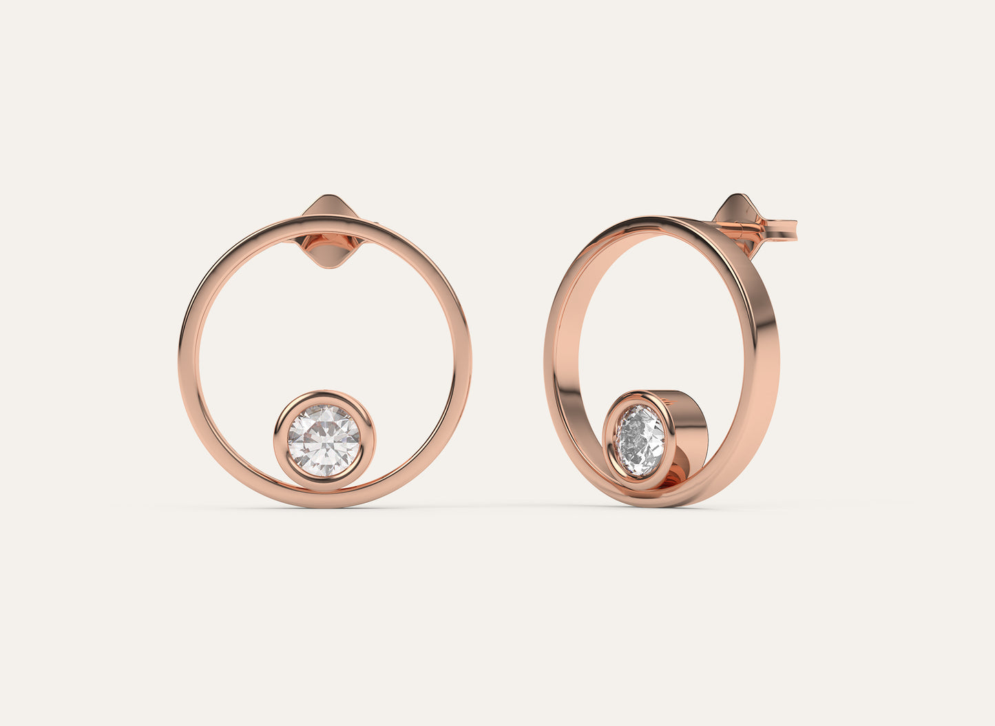 Open Circle Studs | Open Circle