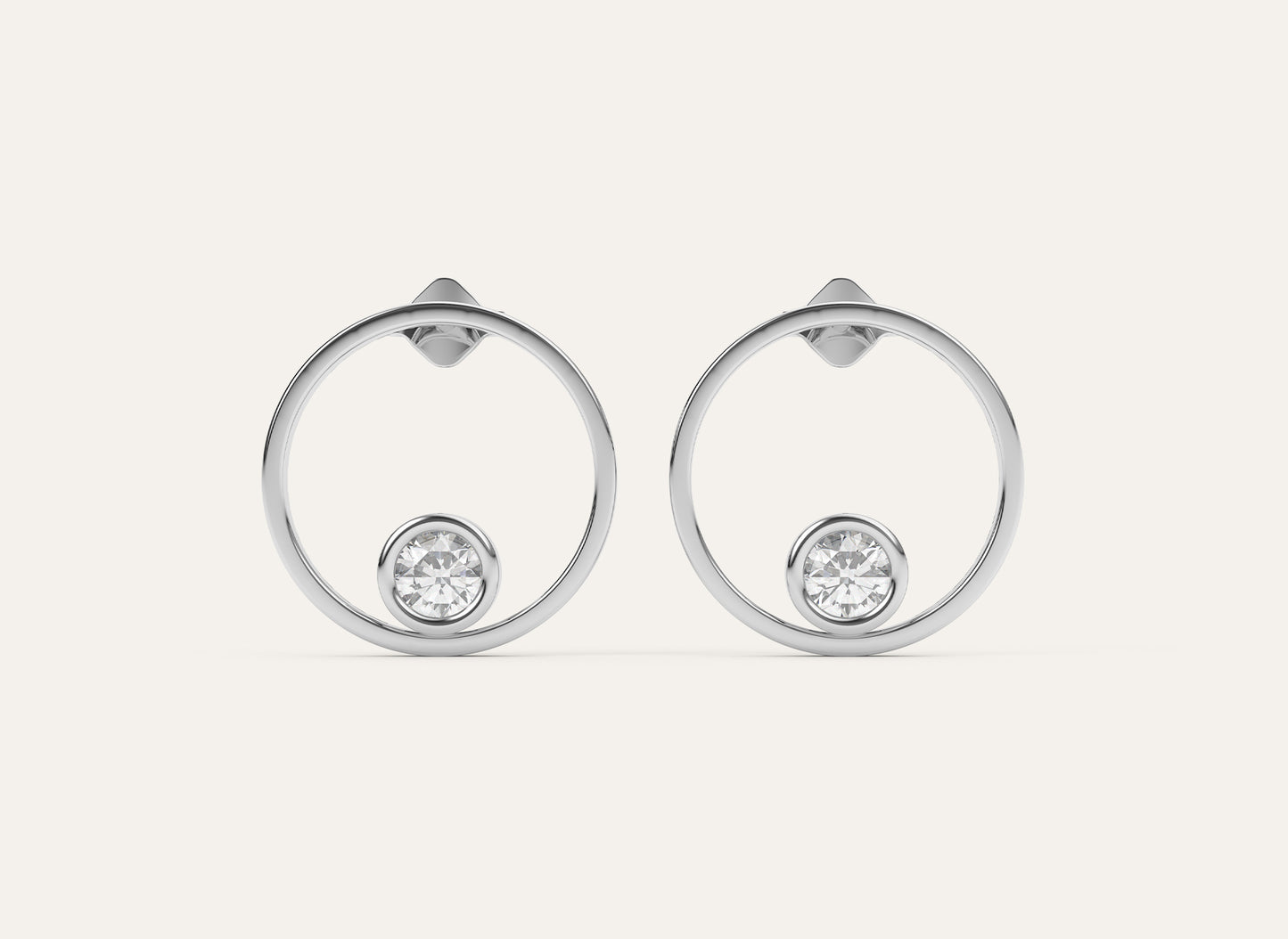 Open Circle Studs | Open Circle