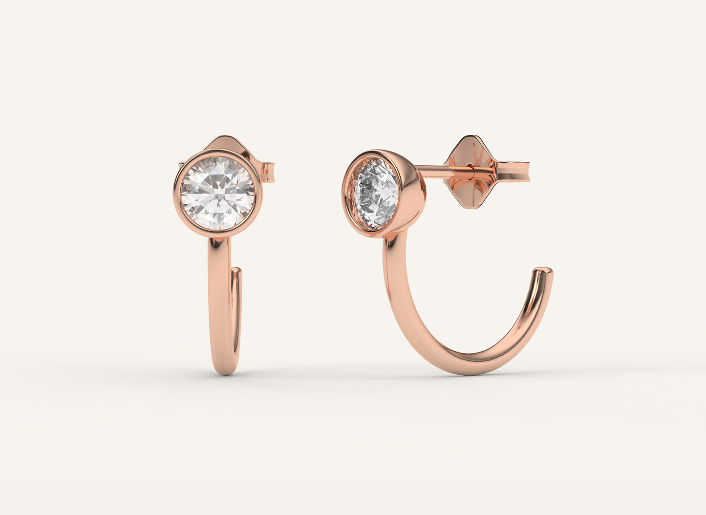 Lab Grown Diamond | Open Hoop