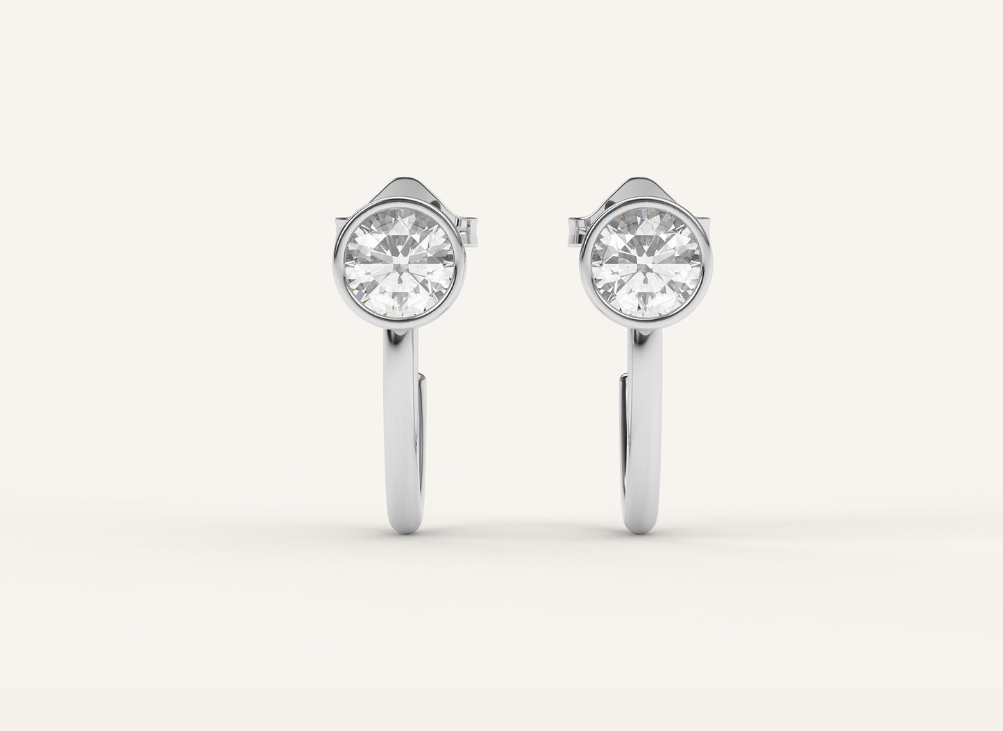 Lab Grown Diamond | Open Hoop