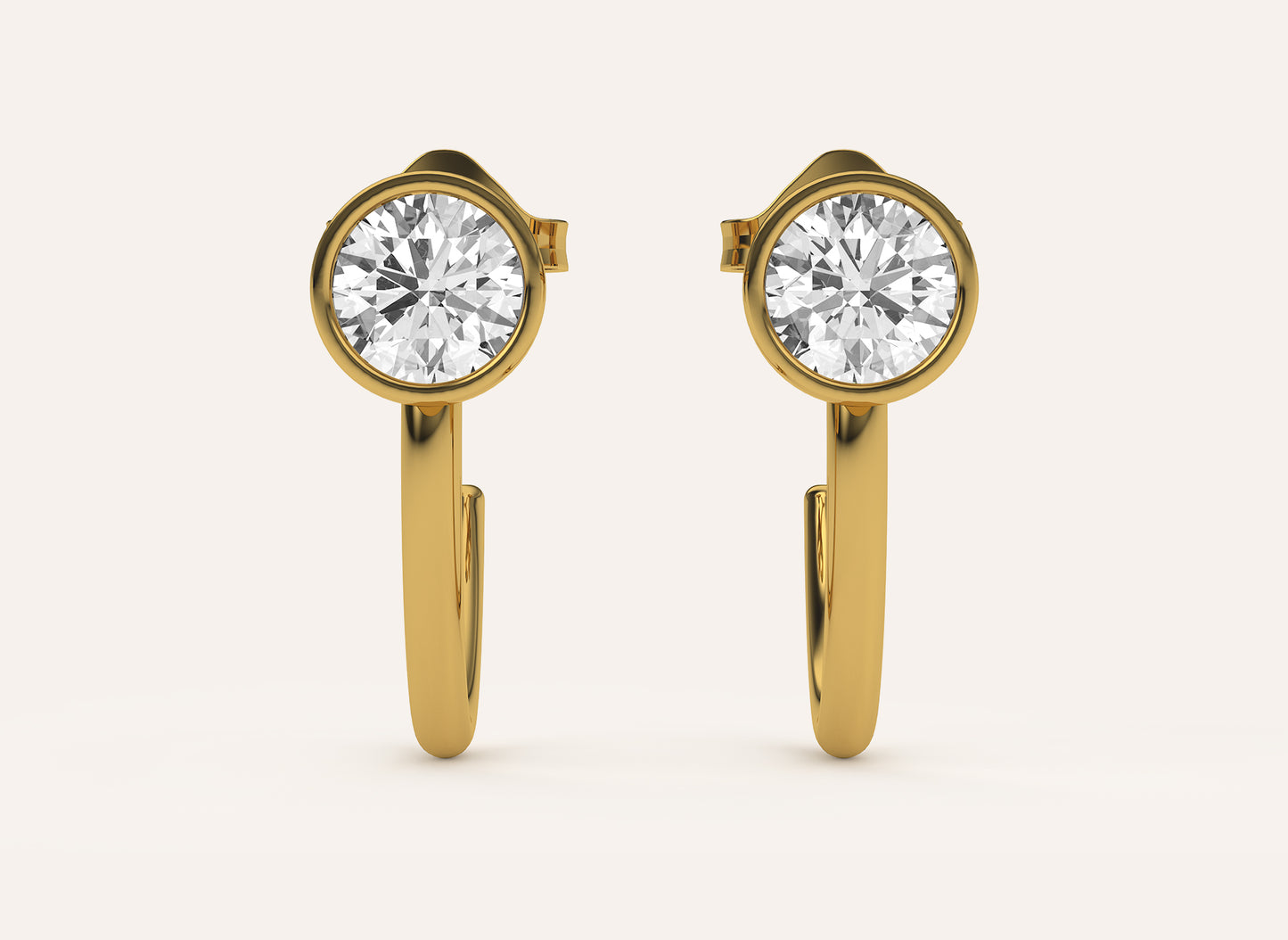 Lab Grown Diamond | Open Hoop