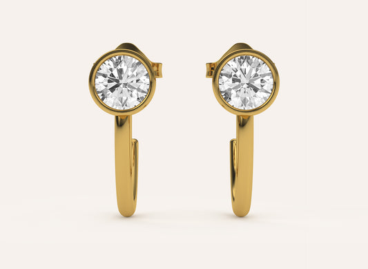 Lab Grown Diamond | Open Hoop