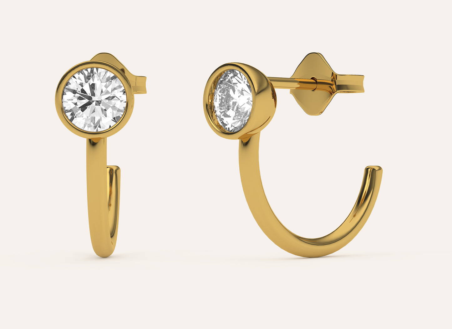 Lab Grown Diamond | Open Hoop