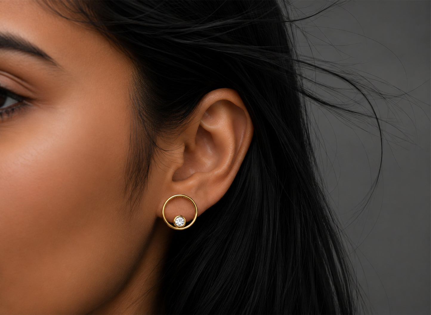 Open Circle Studs | Open Circle