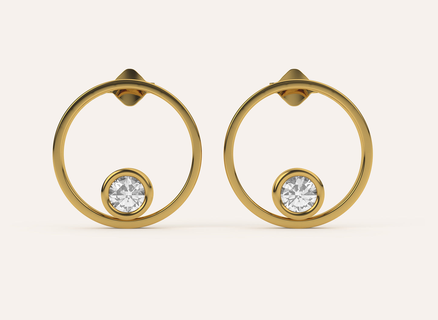 Open Circle Studs | Open Circle