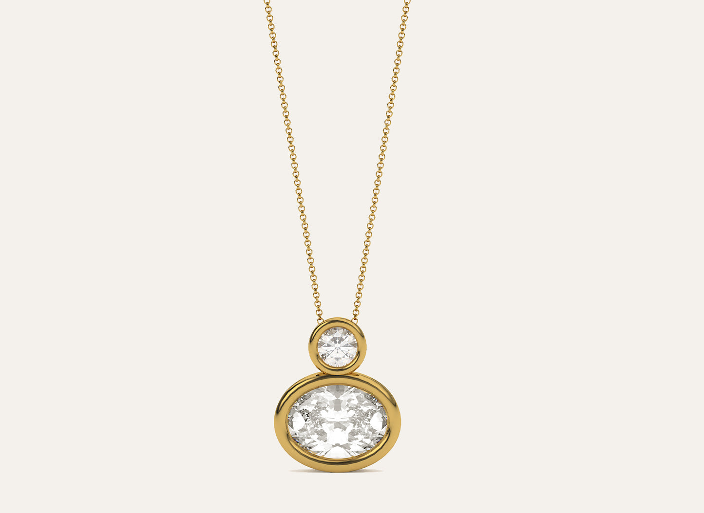 Oval Pendent | Lab Grown diamond