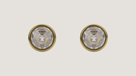 Lab Grown Diamond | Rose cut Studs