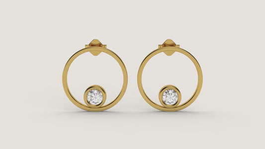 Open Circle Studs | Open Circle
